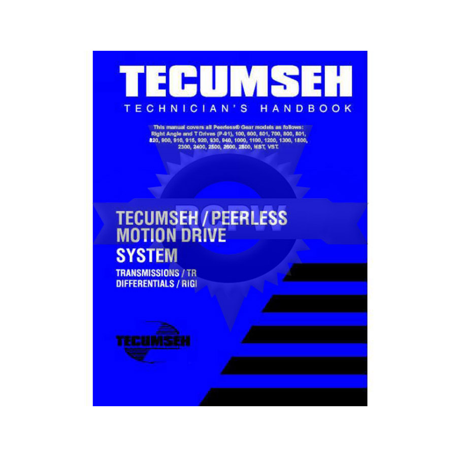 Tecumseh peerless transmission manual